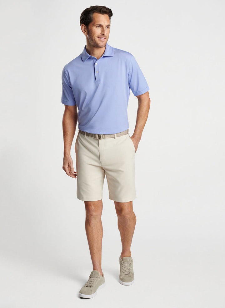 Peter Millar Jubilee Stripe Performance Polo: Liberty Blue