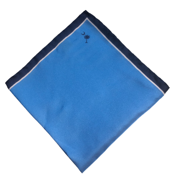 Craig Reagin South Carolina Palmetto Pocket Square: Blue