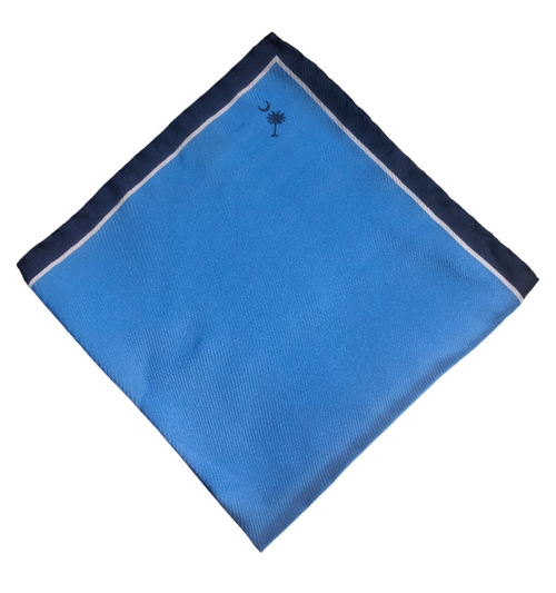 Craig Reagin South Carolina Palmetto Pocket Square: Blue