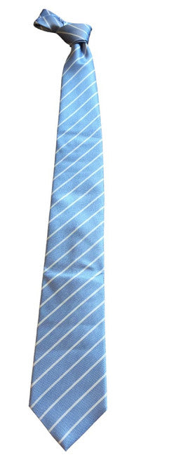 Robert Jensen Light Blue and White Stripe Tie