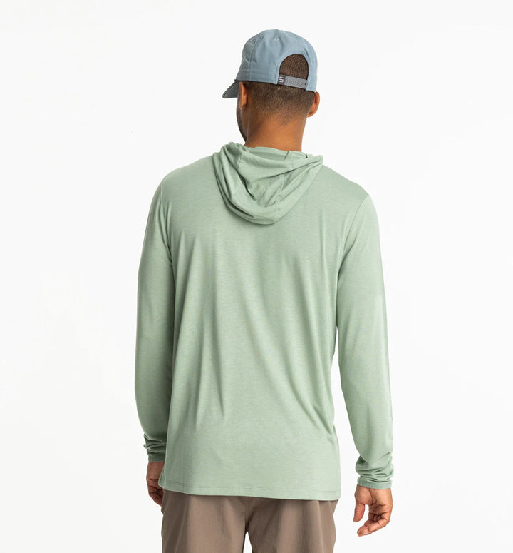 Free Fly Men's Bamboo Lightweight Hoodie: Palm Green