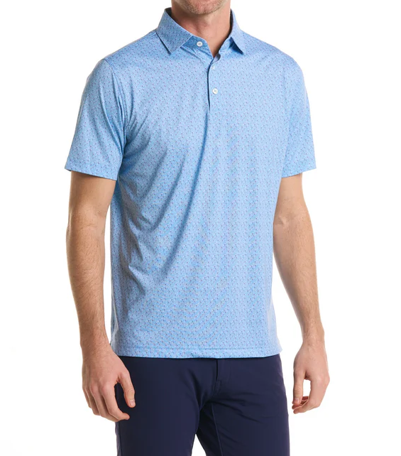 Harlestons The Links Polo: Carolina Blue