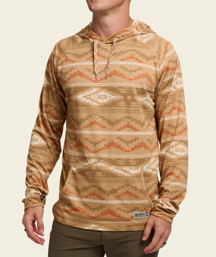 Howler Brothers Loggerhead Hoodie: Terranova - Toltec Tan