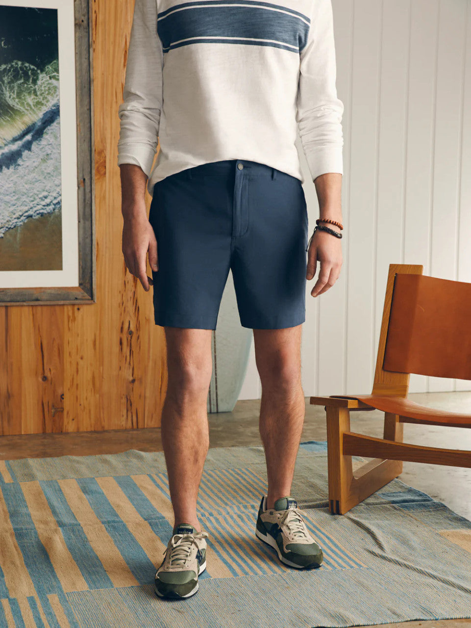 Faherty Belt Loop All Day™ Shorts: Dark Blue Nights