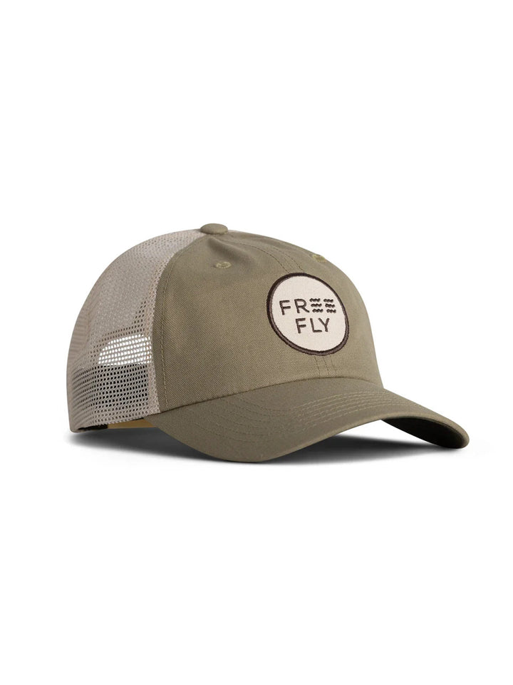 Free Fly Low Pro Badge Trucker Hat: Sagebrush