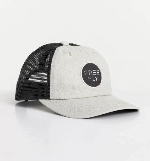 Free Fly Low Pro Badge Trucker Hat: Harbor Grey