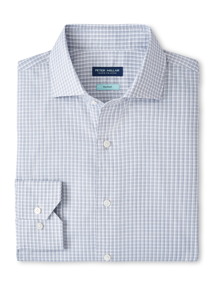 Peter Millar Torino Cotton Sport Shirt: Nebula Blue