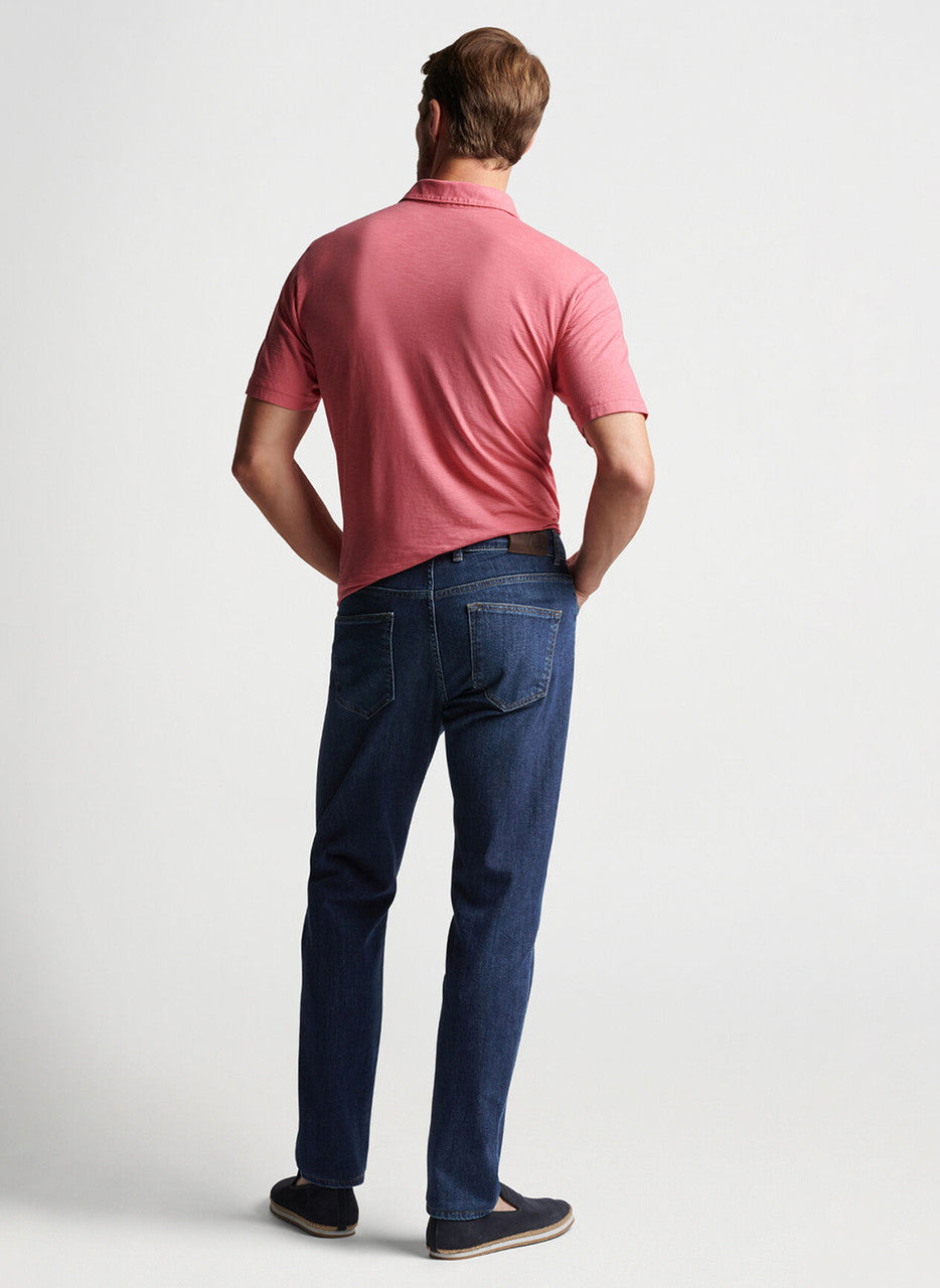 Peter Millar Vintage Washed Five-Pocket Denim: True Blue