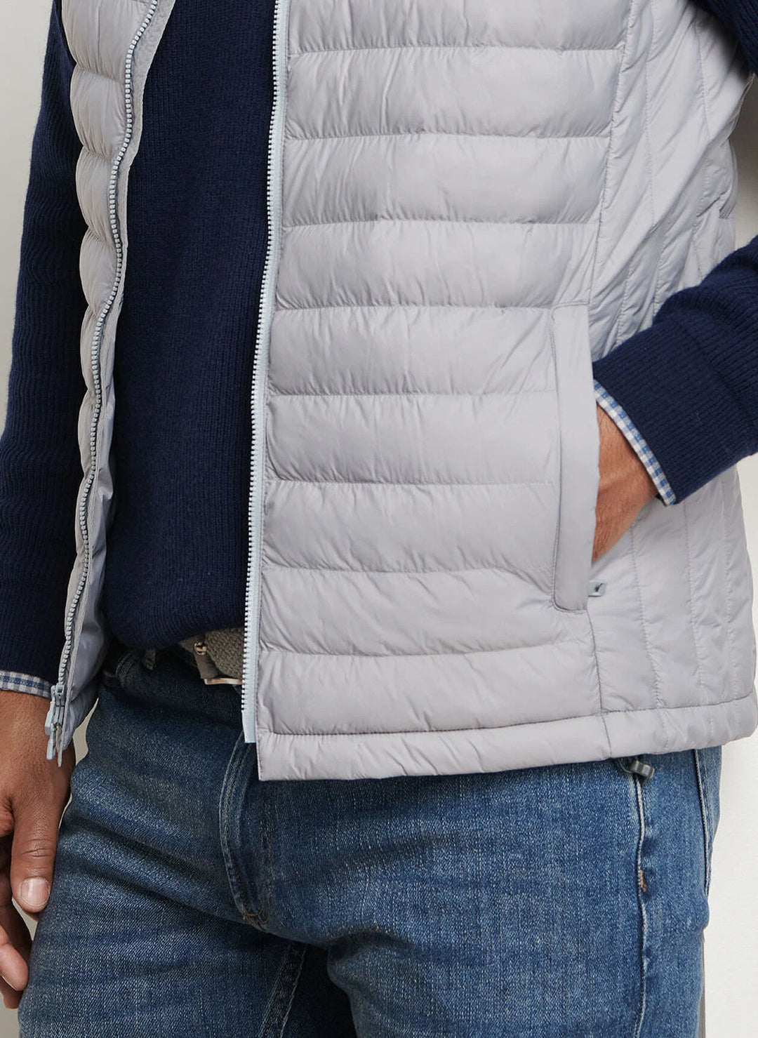 Peter Millar All Course Vest: Gale Grey