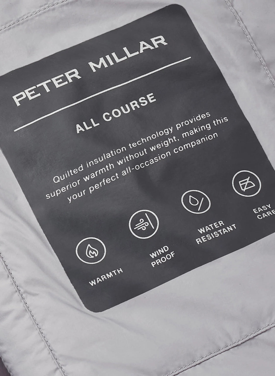 Peter Millar All Course Vest: Gale Grey