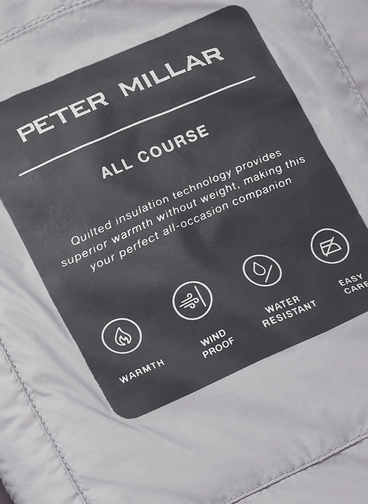 Peter Millar All Course Vest: Gale Grey