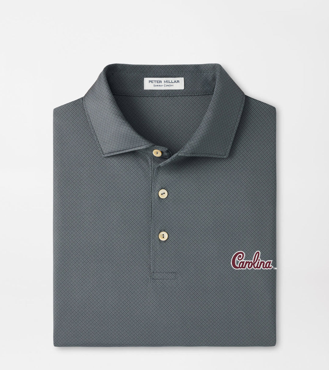 Peter Millar South Carolina Script Hugo Performance Jersey Polo: Iron