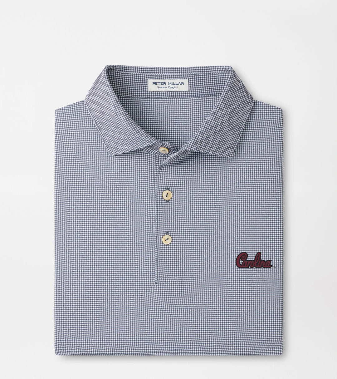 Peter Millar South Carolina Script Border Performance Jersey Polo: Iron