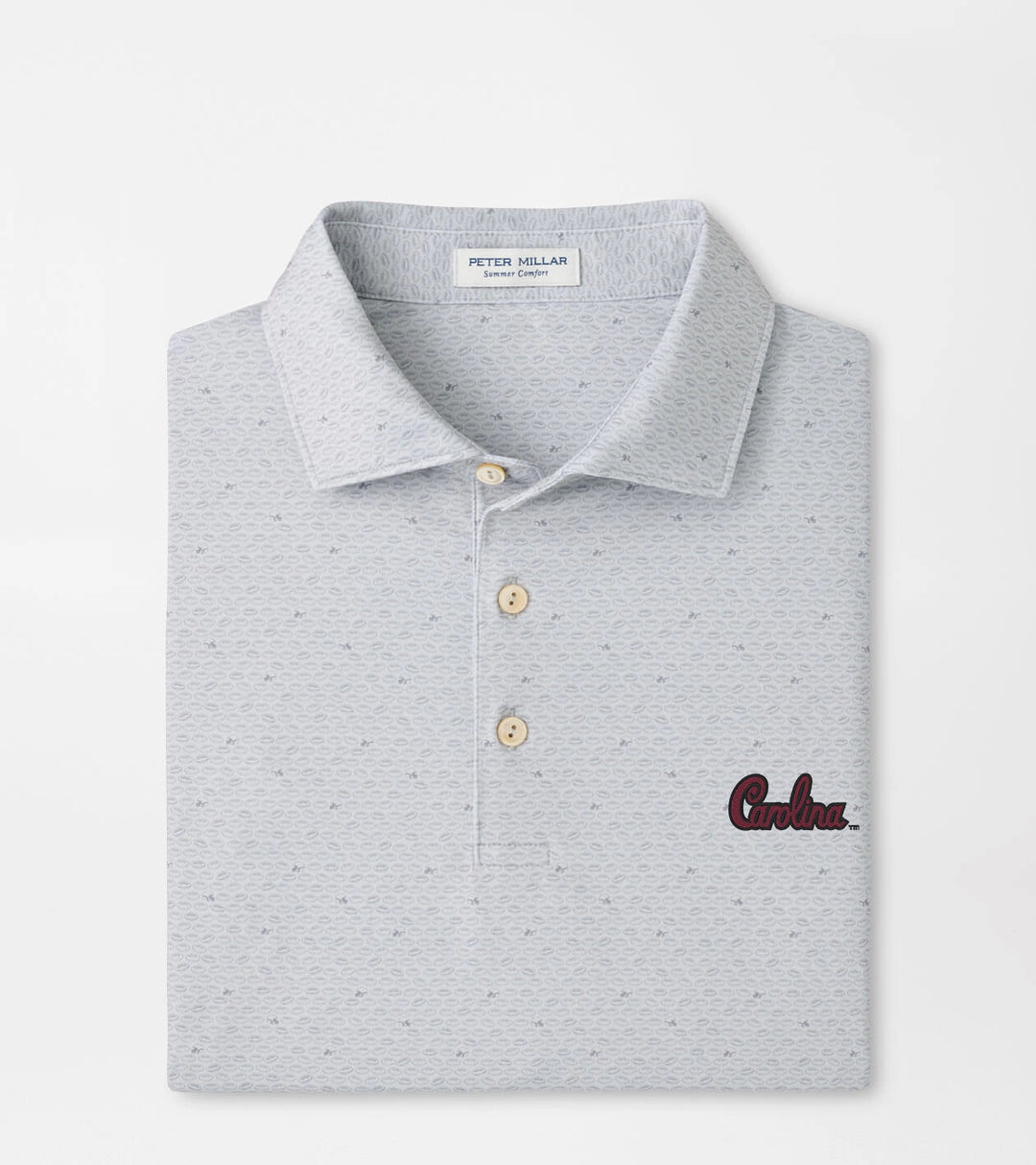 Peter Millar South Carolina Script On the Ball Performance Jersey Polo: Gale Grey