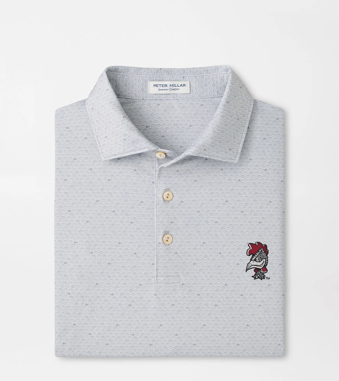 Peter Millar South Carolina Vault On the Ball Performance Jersey Polo: British Grey