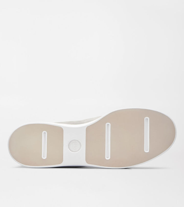 Peter Millar Drift Classic Nubuck Sneaker: Pearl Grey