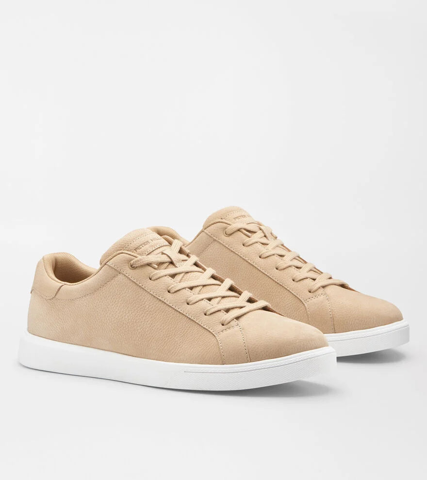 Peter Millar Drift Classic Nubuck Sneaker: Wheat