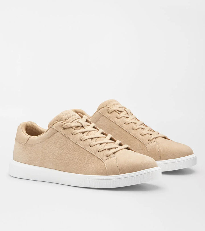 Peter Millar Drift Classic Nubuck Sneaker: Wheat