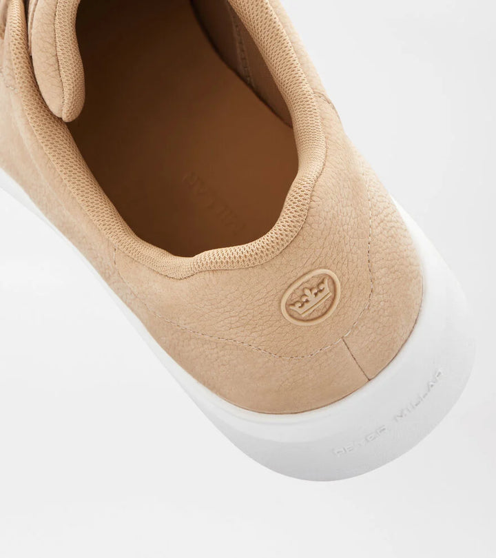 Peter Millar Drift Classic Nubuck Sneaker: Wheat