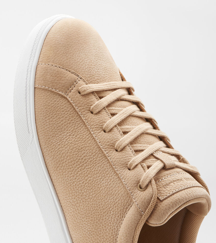 Peter Millar Drift Classic Nubuck Sneaker: Wheat