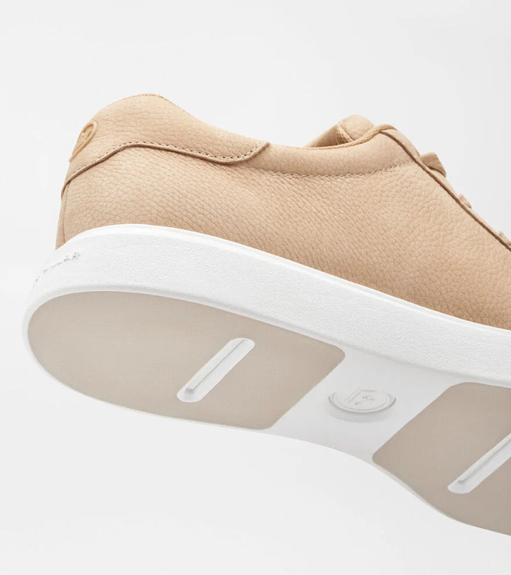 Peter Millar Drift Classic Nubuck Sneaker: Wheat