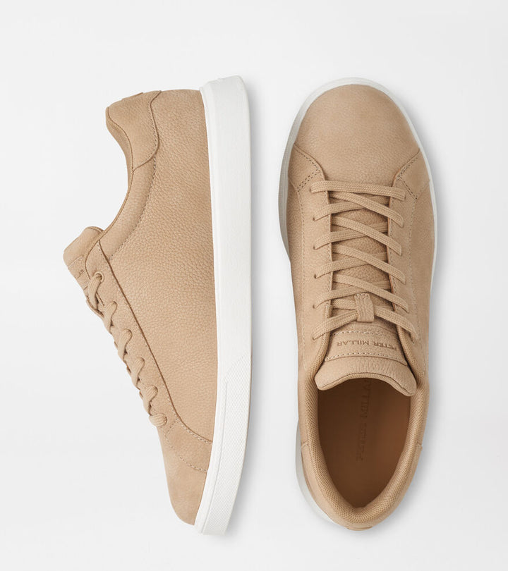 Peter Millar Drift Classic Nubuck Sneaker: Wheat