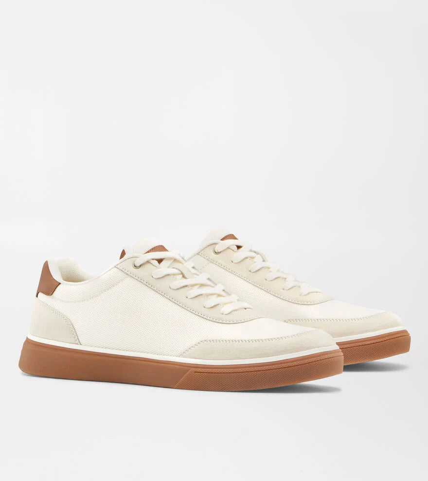 Peter Millar Drift Mesh Sneaker: Ivory