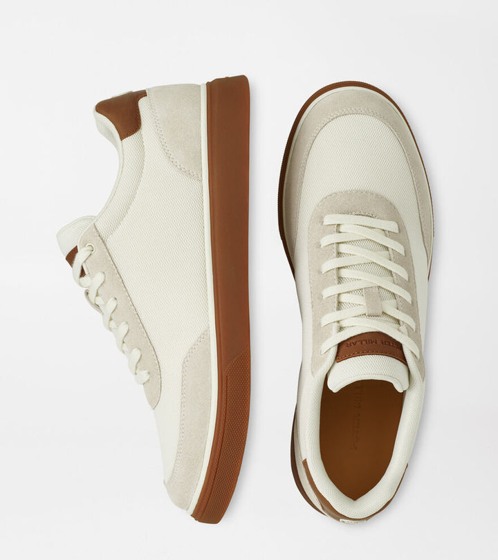 Peter Millar Drift Mesh Sneaker: Ivory