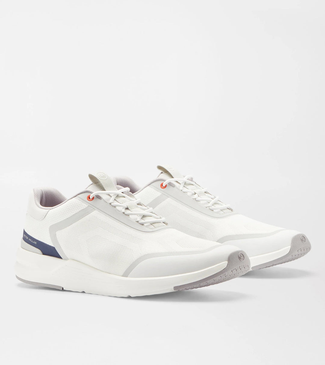 Peter Millar Camberfly Sneaker: White and Grey