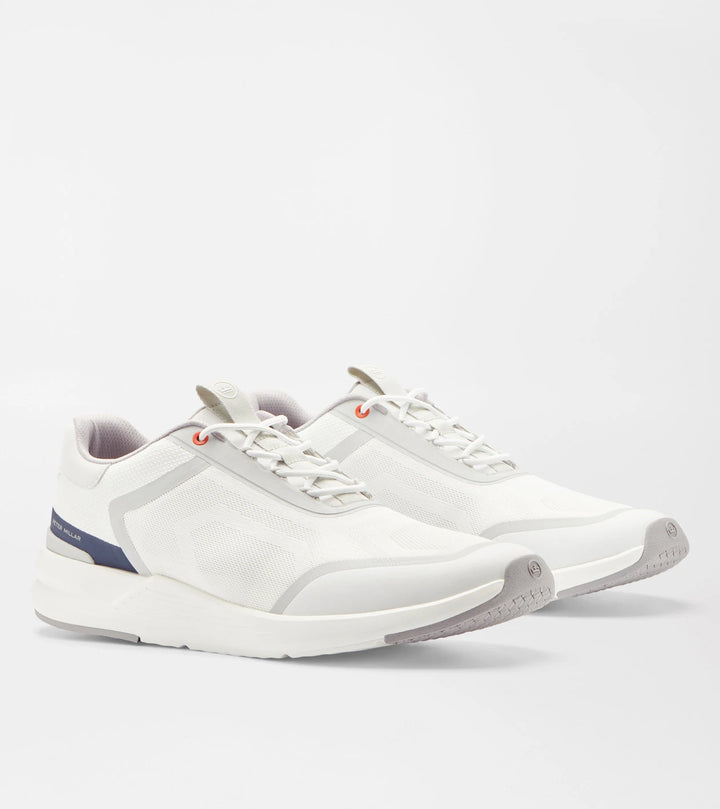 Peter Millar Camberfly Sneaker: White and Grey