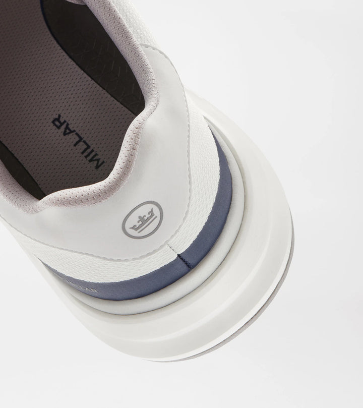 Peter Millar Camberfly Sneaker: White and Grey
