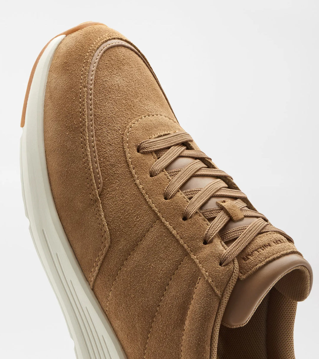 Peter Millar Journeyman Suede Sneaker: Dark Jute