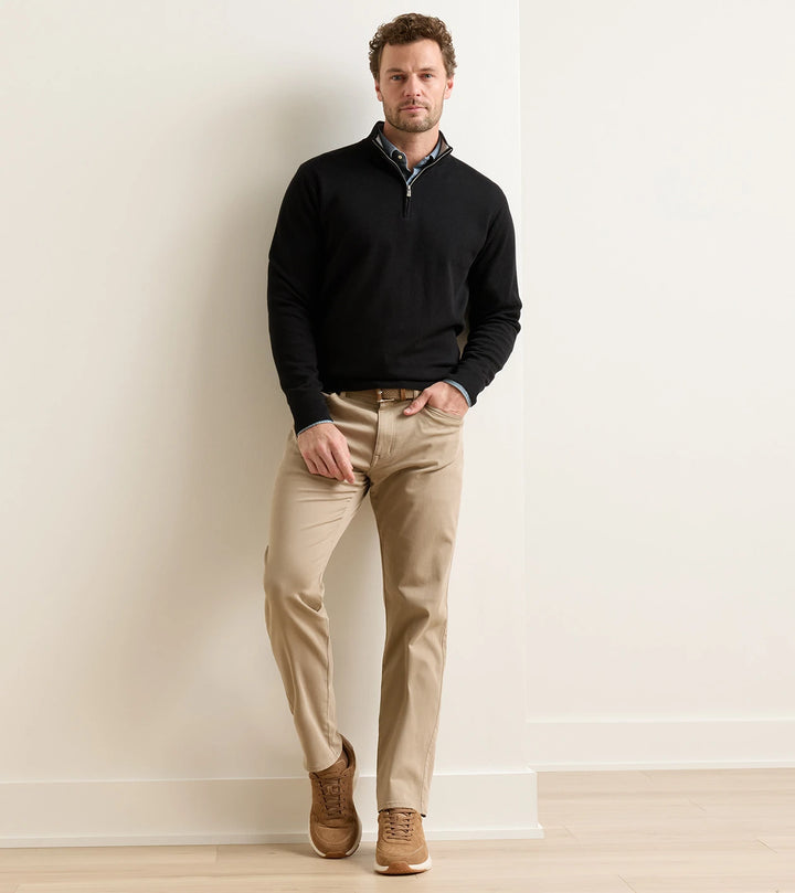 Peter Millar Journeyman Suede Sneaker: Dark Jute