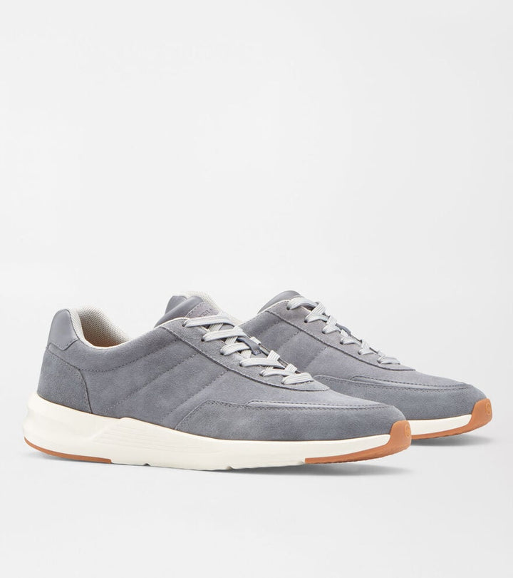 Peter Millar Journeyman Suede Sneaker: Oslo Grey