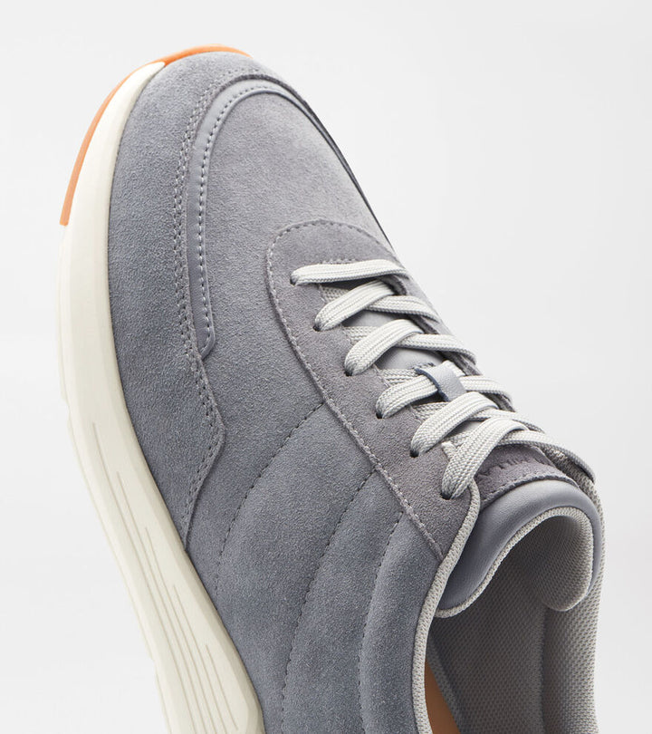 Peter Millar Journeyman Suede Sneaker: Oslo Grey