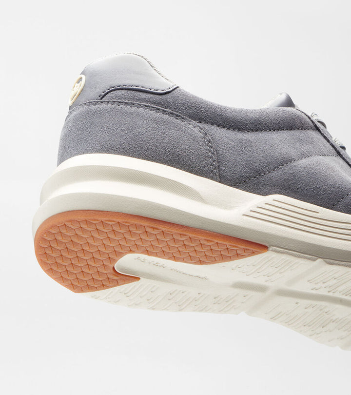 Peter Millar Journeyman Suede Sneaker: Oslo Grey