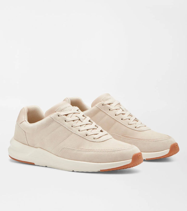 Peter Millar Journeyman Suede Sneaker: Stone
