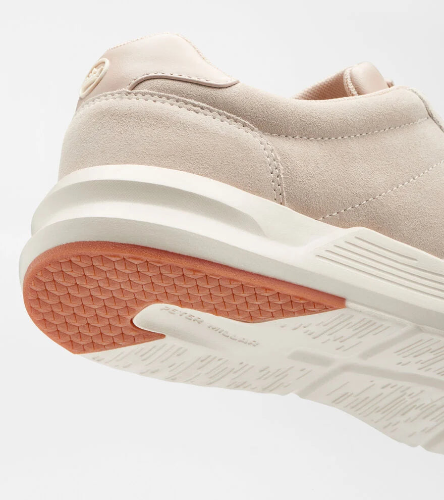 Peter Millar Journeyman Suede Sneaker: Stone