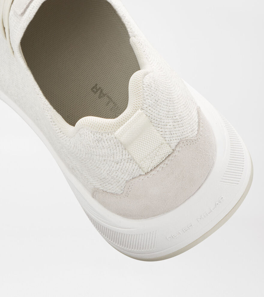 Peter Millar Odeon Sneaker: Icy White