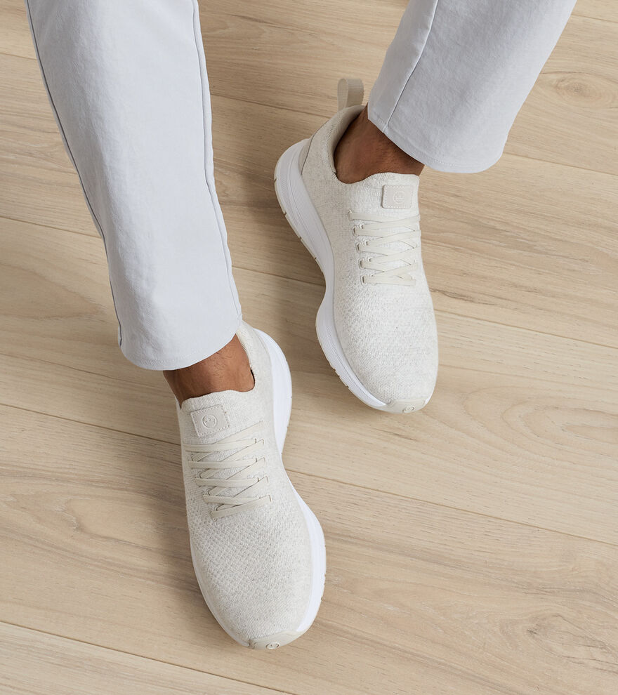 Peter Millar Odeon Sneaker: Icy White