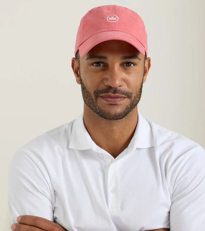 Peter Millar Whitaker Washed Twill Hat: Cape Red