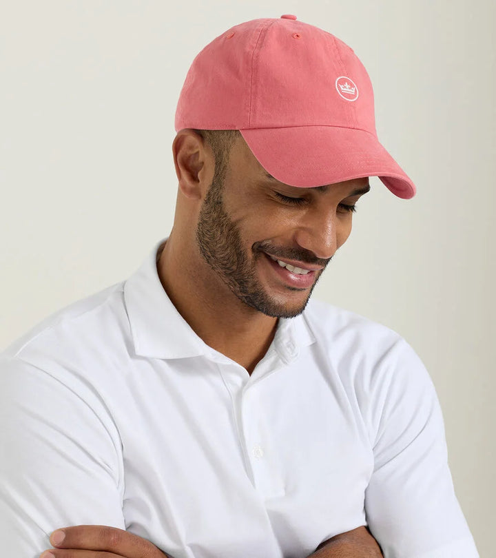 Peter Millar Whitaker Washed Twill Hat: Cape Red