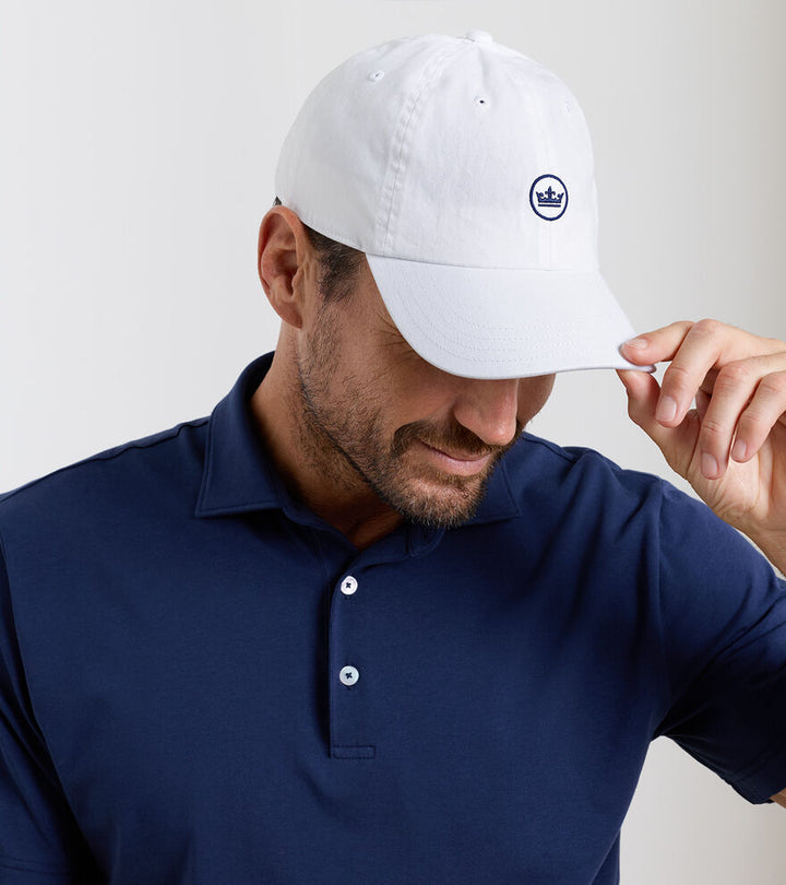 Peter Millar Whitaker Washed Twill Hat: White