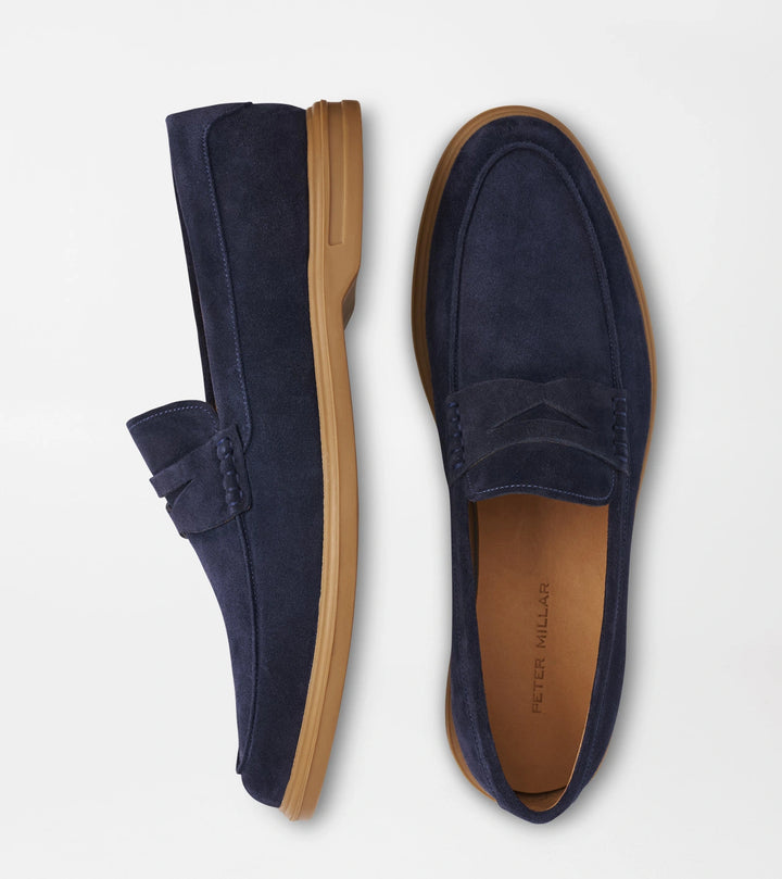 Peter Millar Excursionist Penny Loafer: Dark Navy