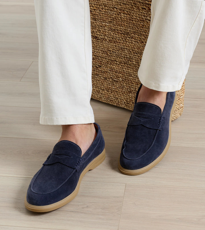 Peter Millar Excursionist Penny Loafer: Dark Navy