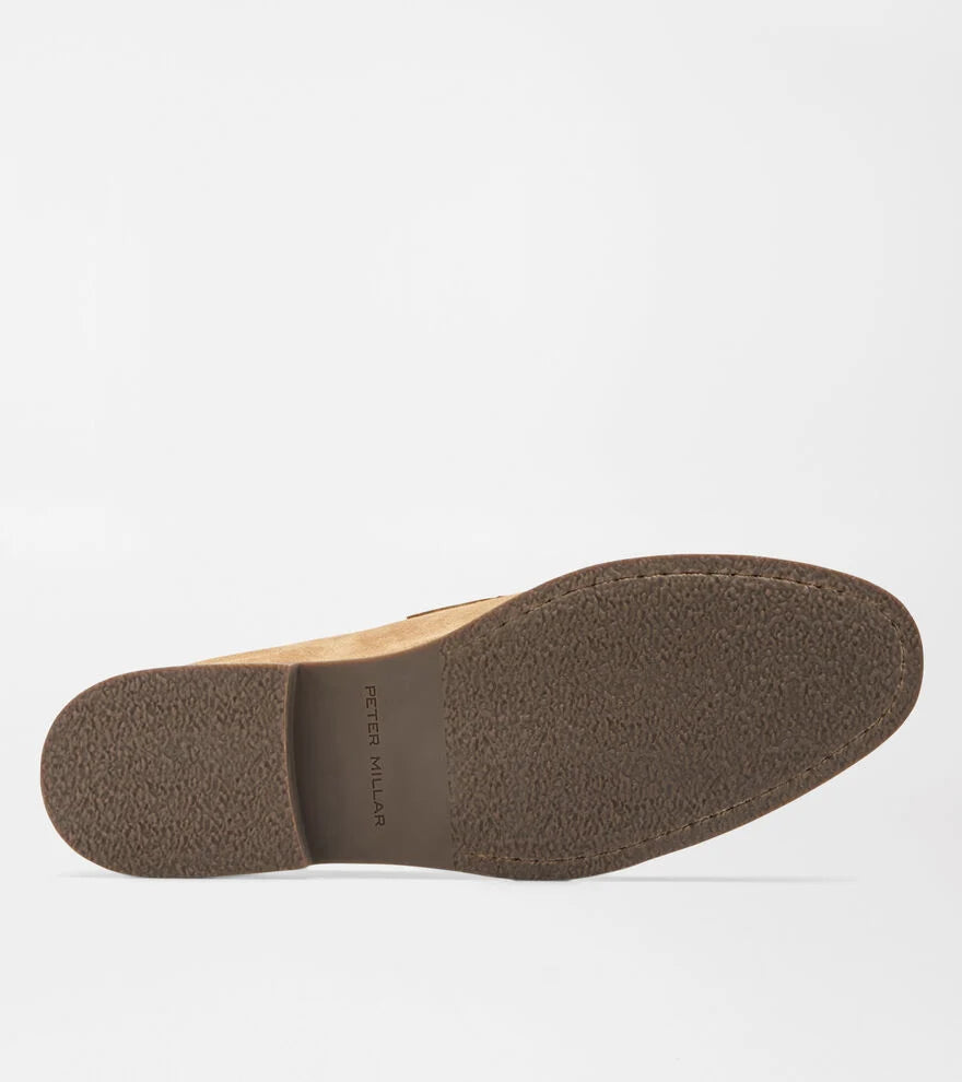 Peter Millar Madison Suede Penny Loafer: Dark Jute