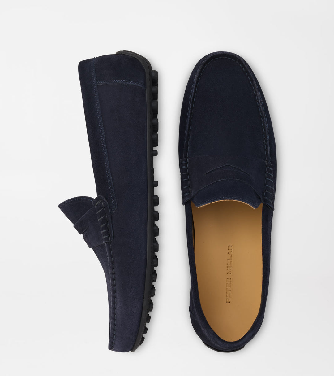 Peter Millar Suffolk Suede Driver: Navy