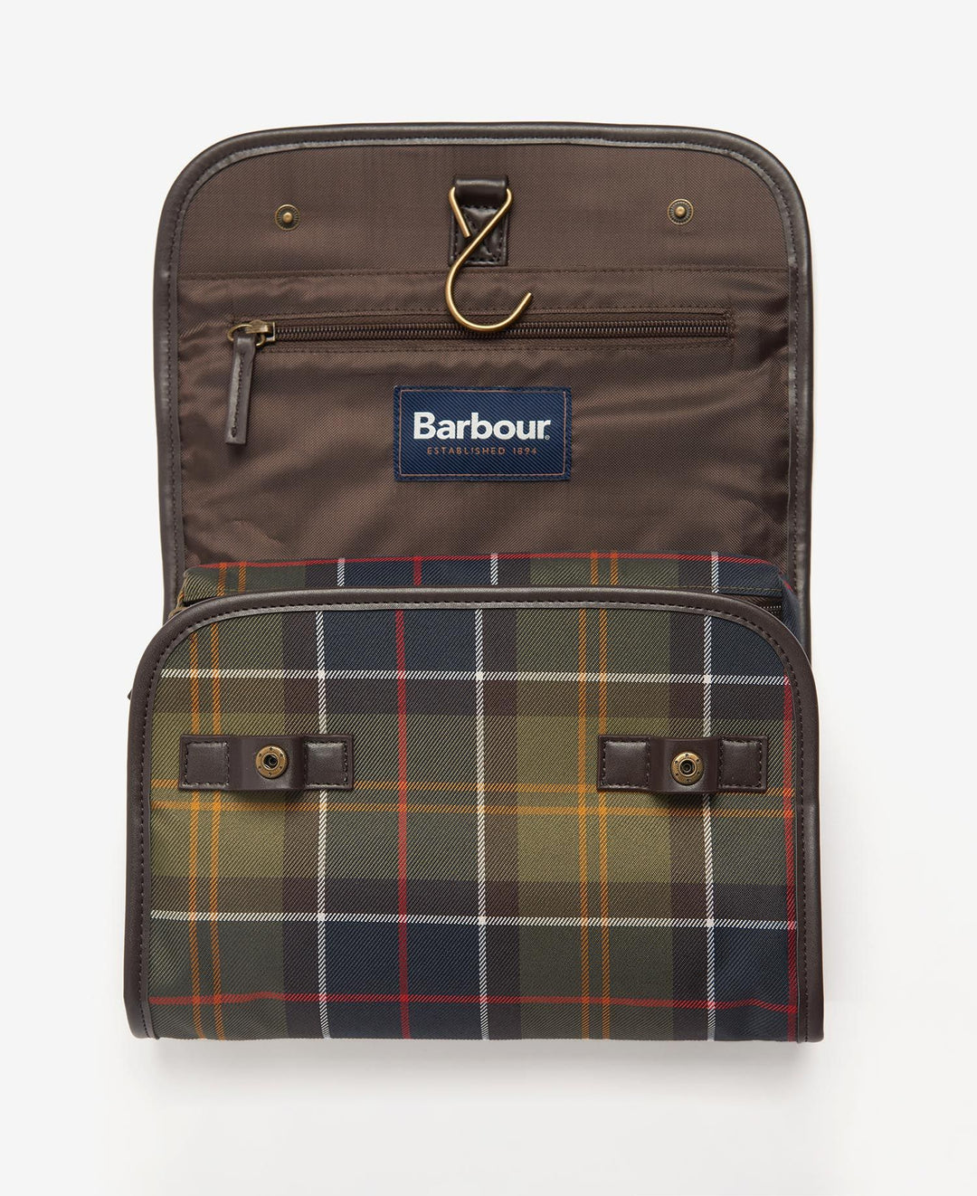 Barbour Tartan Hanging Washbag: Classic Tartan