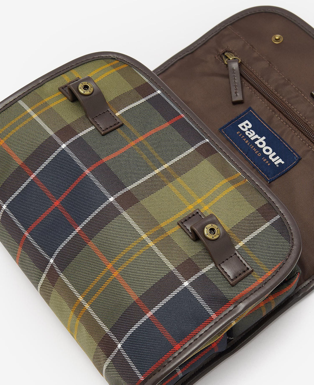 Barbour Tartan Hanging Washbag: Classic Tartan