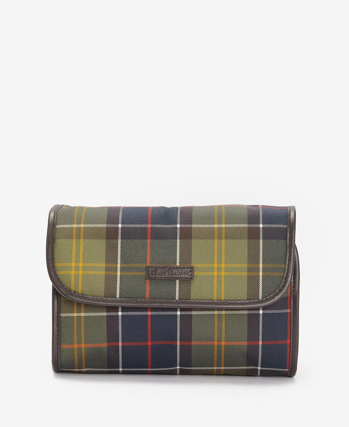 Barbour Tartan Hanging Washbag: Classic Tartan